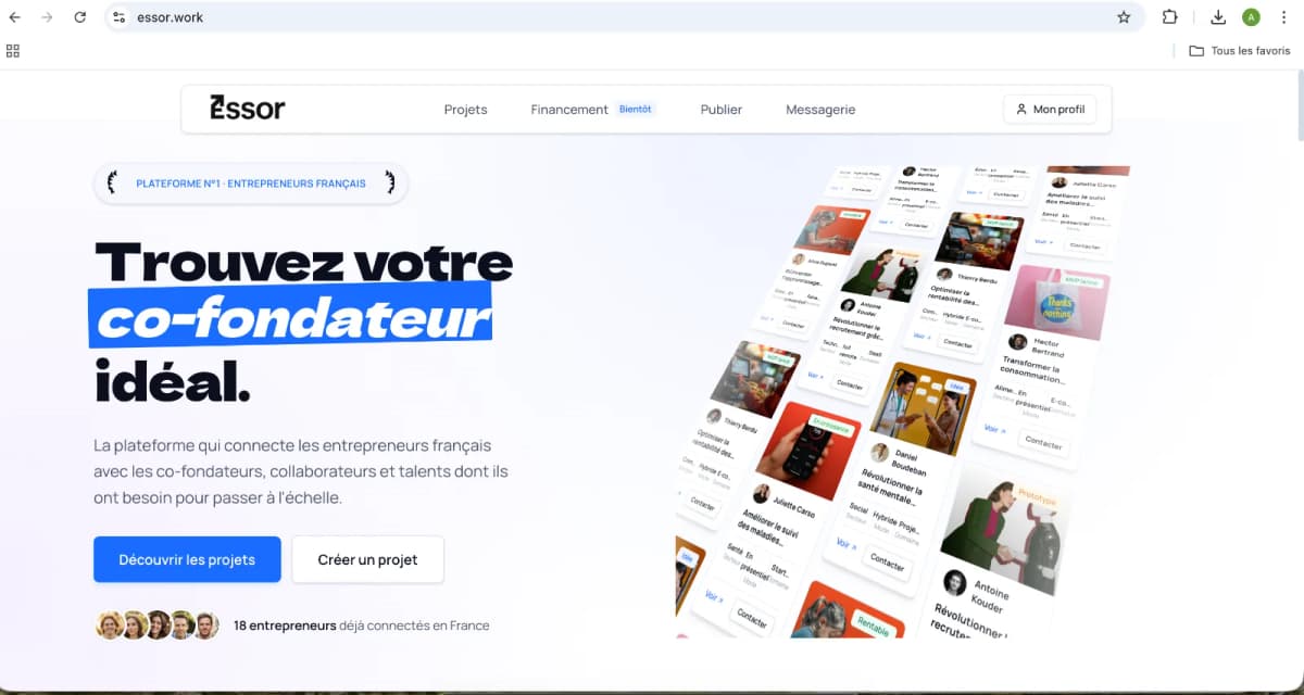 Developer la plateforme Essor